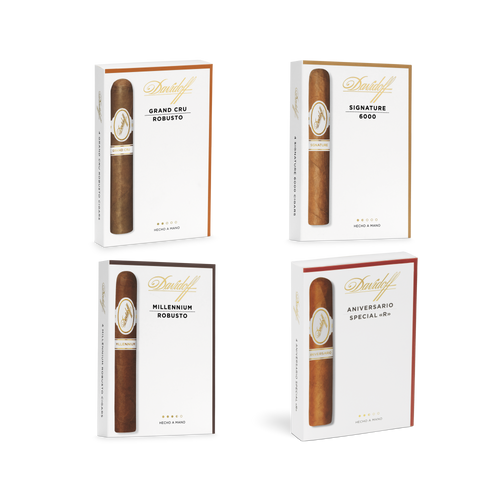 Davidoff White Band Robusto Collection  close Pack of 16 cigars