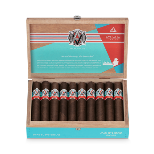 Avo Syncro Caribe Robusto  open Box of 20 cigars