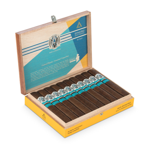 Avo Syncro South America Ritmo Toro  open Box of 20 cigars