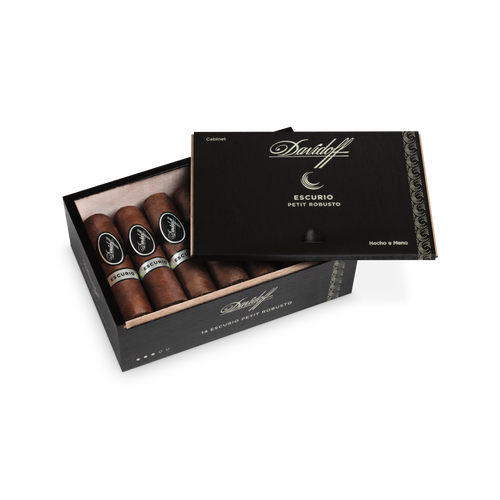 Davidoff Escurio Petit Robusto  open Box of 14 cigars