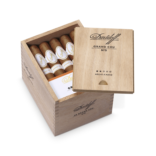 Davidoff Grand Cru No. 5  open Box of 25 cigars