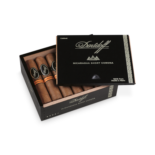 Davidoff Nicaragua Short Corona  open Box of 14 cigars