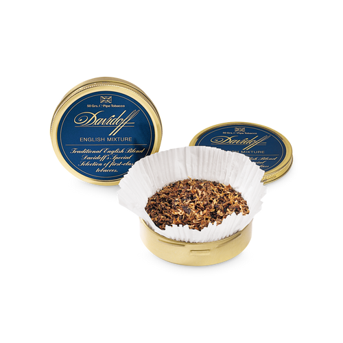 Davidoff Pipe Tobacco, English Mixture  close Tin of 50 g cigars