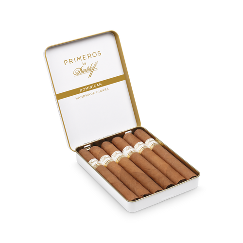 Davidoff Primeros by Davidoff Dominican  open Tin of 6 cigars