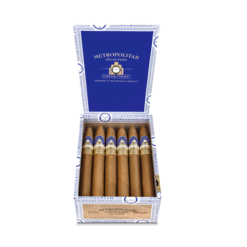 Ferio Tego Metropolitan Connecticut Explorer  open Box of 18 cigars