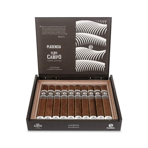 Plasencia Alma del Campo Travesia Toro Extra  open Box of 10 cigars