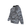KRAZY CAMO Men's Gray Classic Camo Heavy Fleece Zip-Up Hoodie