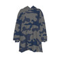 KRAZY CAMO Blue and Gray Classic Camo Sherpa Fleece Hooded Blanket