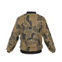 KRAZY CAMO Brown Duck Camo Bomber Jacket with Sleeve Pocket - Windproof 160g/m² Polyester
