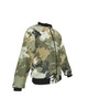 KRAZY CAMO Green Grunge Camo Bomber Jacket with Sleeve Pocket - Windproof 160g/m² Polyester