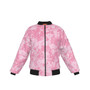 KRAZY CAMO Pink Pixel Camo Bomber Jacket with Sleeve Pocket - Windproof 160g/m² Polyester