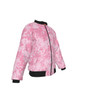 KRAZY CAMO Pink Pixel Camo Bomber Jacket with Sleeve Pocket - Windproof 160g/m² Polyester