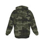 KRAZY CAMO Men's Green Classic Camo Zip-Up Hoodie