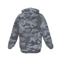 KRAZY CAMO Men's Gray Classic Camo Fleece Zip-Up Hoodie