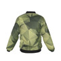 KRAZY CAMO Green Polygon Crystal Camo Bomber Jacket with Sleeve Pocket
