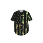 KRAZY CAMO US Flag Camo Short Sleeve Baseball Jersey