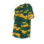 $28.0O Men's Green & Gold Classic Camouflage Polyester T-Shirt | Krazy Camo