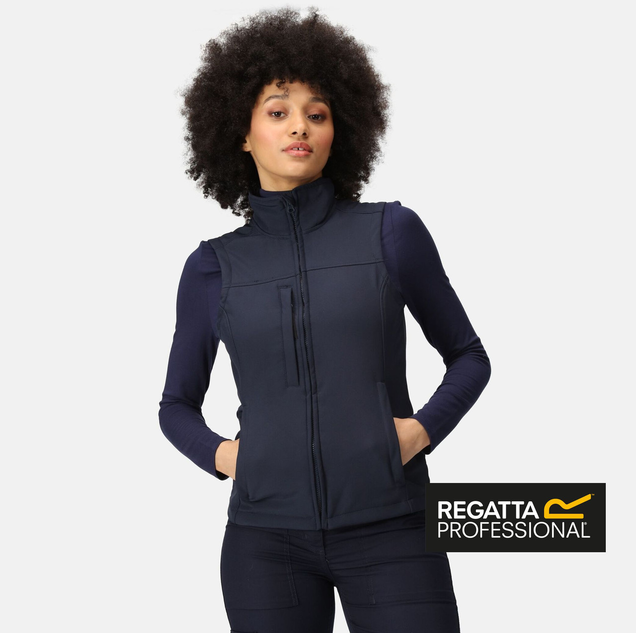 RG155 Women's Regatta Flux Softshell Bodywarmer Kit-You-Out