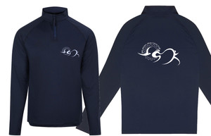 Mid Argyll Tri & Cycle Club French Navy 1/4 Zip Sweatshirt Mid Argyll Tri & Cycle Club French Navy 1/4 Zip Sweatshirt