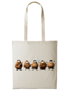 Hairy Haggis Clan Natural Printed Shopper Tote Bag Hairy Haggis Clan Natural Printed Shopper Tote Bag