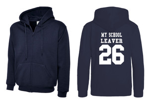 Secondary School Leavers Zipped Hoodie 2026 Navy Secondary School Leavers Zipped Hoodie 2026 Navy