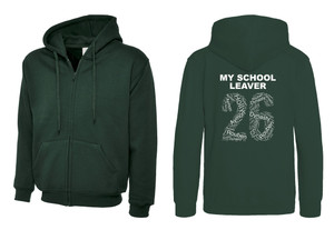 Secondary School Leavers Zipped Hoodie 2026 Bottle Green Secondary School Leavers Zipped Hoodie 2026 Bottle Green