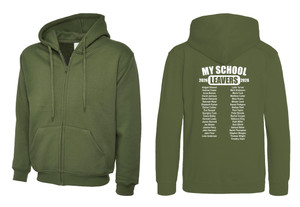 Secondary School Leavers Zipped Hoodie 2026 Olive Secondary School Leavers Zipped Hoodie 2026 Olive