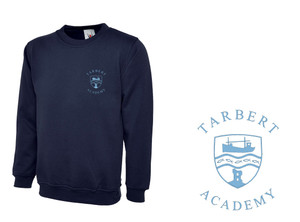 Tarbert Academy Primary School Uniform Children's Navy Sweatshirt with embroidered logo