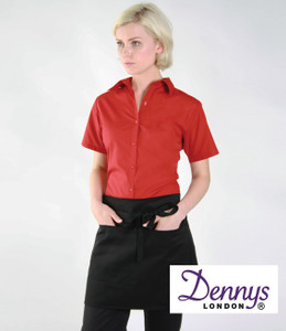 Dennys DP37 bar apron with pocket embroidered or printed for professional hospitality, restaurant and bar staff