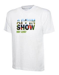 Appin Show 2026 T-shirt with exclusive tractor design printed on the centre front