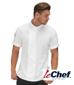 Le Chef DE50S Short Sleeve Academy Tunic for professional chefs, catering students and hospitality teams