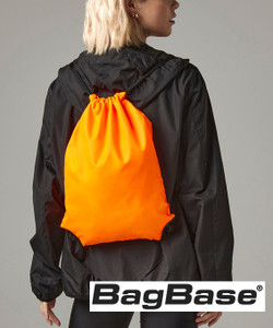 BagBase BG010 premium gymsac custom printed drawstring bag