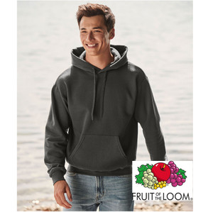 SS224 Fruit of the Loom Dark Heather Grey Classic Hoodie SS224 Fruit of the Loom Dark Heather Grey Classic Hoodie