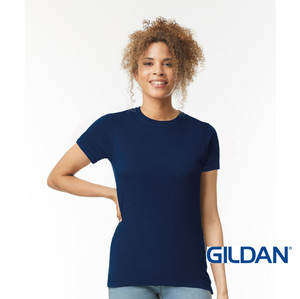 GD072 Gildan Women's Softstyle Ringspun T-Shirt Navy Blue available at Kit-You-Out with DTF print customisation GD072 Gildan Women's Softstyle Ringspun T-Shirt Navy Blue available at Kit-You-Out with DTF print customisation