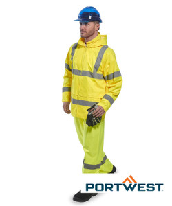 PW011 Portwest Hi-Vis Rain Jacket Yellow PW011 Portwest Hi-Vis Rain Jacket Yellow