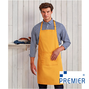 PR154 Premier Sunflower Bib Apron with Pocket PR154 Premier Sunflower Bib Apron with Pocket