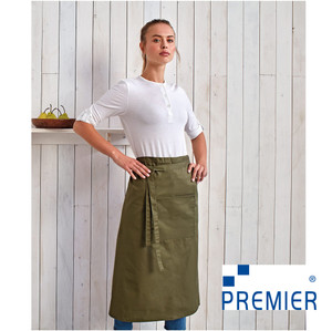 PR158 Premier Sage Green Bar Apron PR158 Premier Sage Green Bar Apron