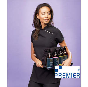 PR681 Premier Black Mika Beauty & Spa Tunic PR681 Premier Black Mika Beauty & Spa Tunic