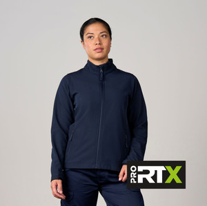 Pro RTX RX50F women’s pro 2-layer softshell jacket in navy for outdoor workwear