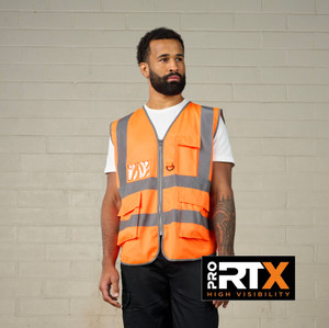 Pro RTX RX705 executive hi-vis waistcoat for site safety