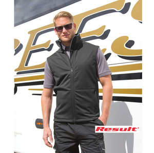 R214X Result Core Black Softshell Bodywarmer R214X Result Core Black Softshell Bodywarmer