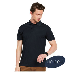 UC127 Uneek Mens Ultra Cool Workwear Polo Shirt Black available with custom print or embroidery from Kit-You-Out UC127 Uneek Mens Ultra Cool Workwear Polo Shirt Black available with custom print or embroidery from Kit-You-Out