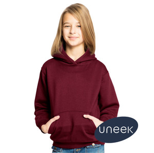 UC503 Uneek Children's Classic Hoodie Maroon available plain, printed or embroidered from Kit-You-Out UC503 Uneek Children's Classic Hoodie Maroon available plain, printed or embroidered from Kit-You-Out