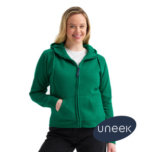 Uneek UC505 ladies classic full zip hooded sweatshirt for workwear and uniforms