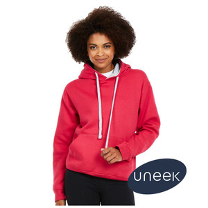 UC507 Uneek Contrast Hoodie Fuchsia/Heather Grey available with print or embroidery from Kit-You-Out UC507 Uneek Contrast Hoodie Fuchsia/Heather Grey available with print or embroidery from Kit-You-Out