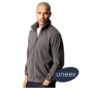 UC601 Uneek Heavyweight Full Zip Fleece Jacket Charcoal UC601 Uneek Heavyweight Full Zip Fleece Jacket Charcoal