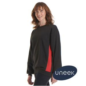 UC217 Uneek Black/Red Two Tone Sweatshirt UC217 Uneek Black/Red Two Tone Sweatshirt