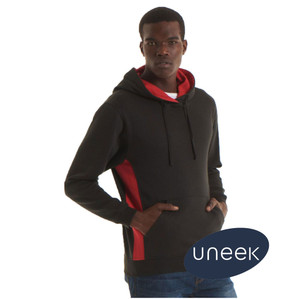 UC517 Uneek Black/Red Two Tone Hooded Sweatshirt UC517 Uneek Black/Red Two Tone Hooded Sweatshirt
