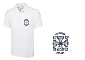 White Kilmartin Primary School Adult Polo Shirt White Kilmartin Primary School Adult Polo Shirt