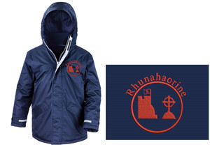 Rhunahaorine Primary School Uniform Children's Navy Parka Coat Rhunahaorine Primary School Uniform Children's Navy Parka Coat